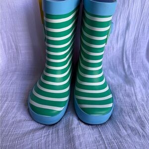 Target Green and White Striped Boots